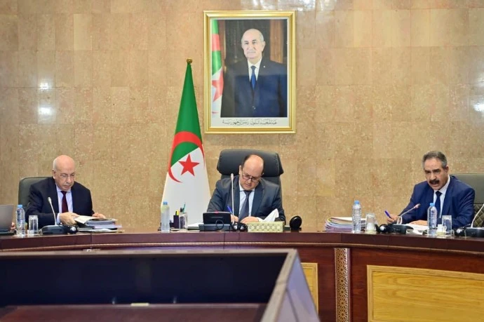 الوزير الأول سيفي غريب  يترأس اجتماعا للحكومة