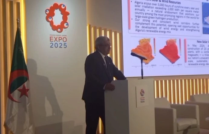 المعرض العالمي بأوساكا: الجزائر تنظم ندوة علمية حول الاستراتيجية الوطنية  لتطوير الطاقة المتجددة والهيدروجين