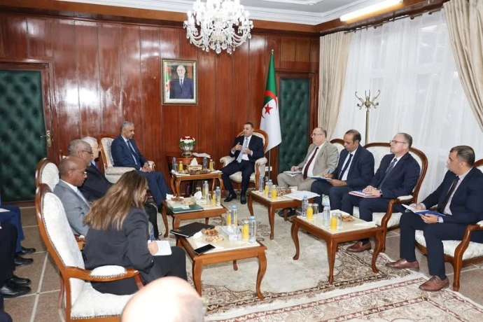 سعيود بيحث مع رئيس مجموعة البنك الإفريقي للتنمية آفاق التعاون في مجالات النقل والبنى التحتية السككية والمينائية