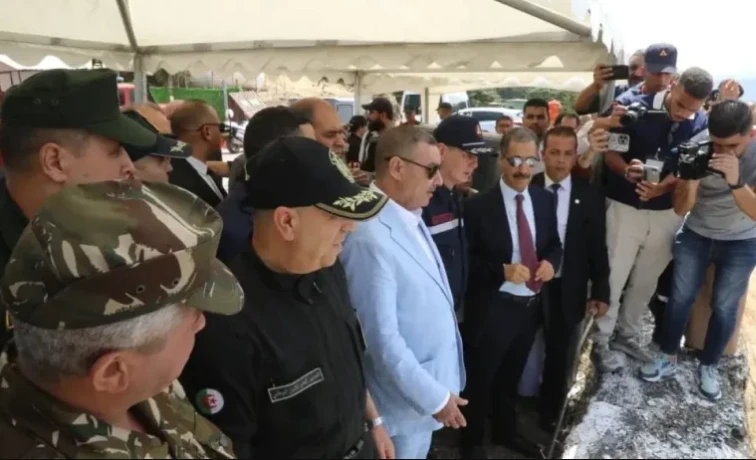 سعيود يشرف على مناورة ميدانية واسعة لمكافحة حرائق الغابات  بالشريعة