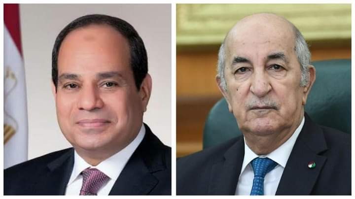 رئيس الجمهورية يتلقى مكالمة هاتفية من أخيه رئيس جمهورية مصر العربية