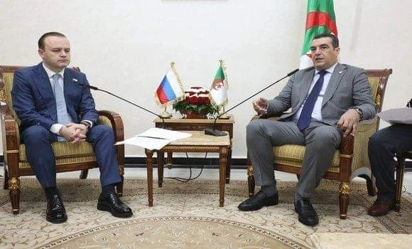 نائب رئيس مجلس الأمة يستقبل نائب رئيس مجلس الدوما لفيدرالية روسيا