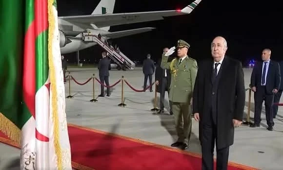 رئيس الجمهورية يعود الى أرض الوطن بعد مشاركته في القمة ال38 للاتحاد الإفريقي