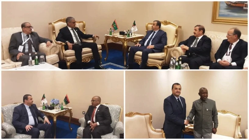 عرقاب يتحادث بالدوحة مع نظرائه من نيجيريا وليبيا وموريتانيا