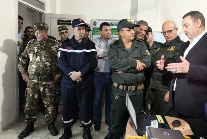 سعيود يتنقل الى تيبازة للاطلاع على سير جهود التحكم في انتشار الحرائق التي اندلعت بعدد من غابات الولاية