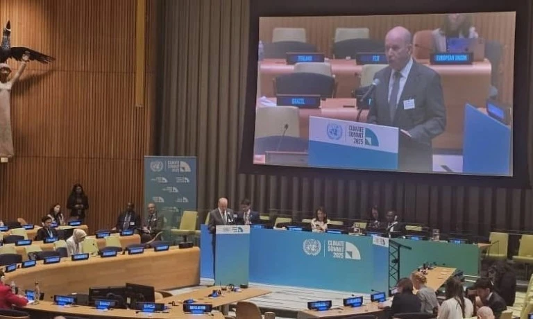 الجمعية العامة للأمم المتحدة: السيد سايحي يستعرض المخطط الوطني للمناخ  للفترة 2020-2030