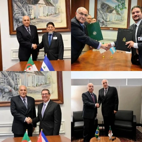 عطاف يجري بنيويورك محادثات ثنائية مع عدد من نظرائه من دول أمريكا اللاتينية