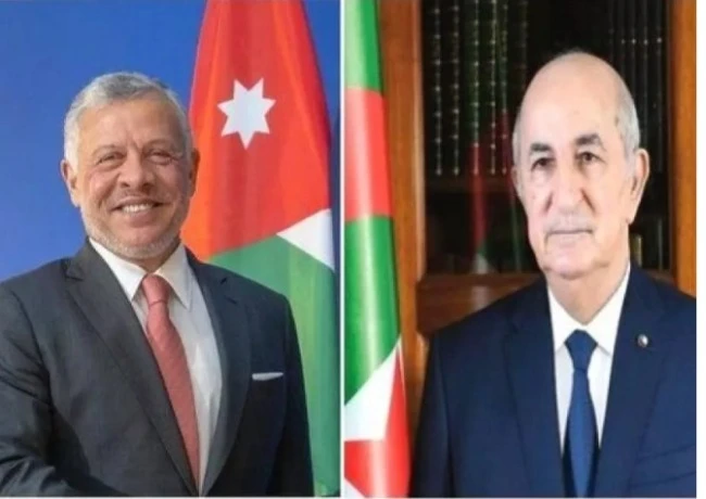 ملك الأردن عبد الله الثاني  بن الحسين  في زيارة دولة إلى الجزائر ابتداء من اليوم