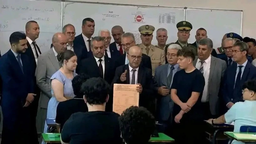 وزير التربية الوطنية يعطي إشارة انطلاق امتحان شهادة البكالوريا من ولاية تيزي وزو
