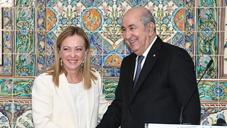 رئيس الجمهورية يخص رئيسة مجلس الوزراء الإيطالي باستقبال رسمي بمقر رئاسة  الجمهورية