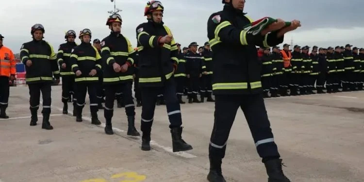 الحماية المدنية : إعادة تصنيف فريق البحث والإنقاذ في الأوساط الحضرية وفق  شهادة الاعتراف والمطابقة الدولية