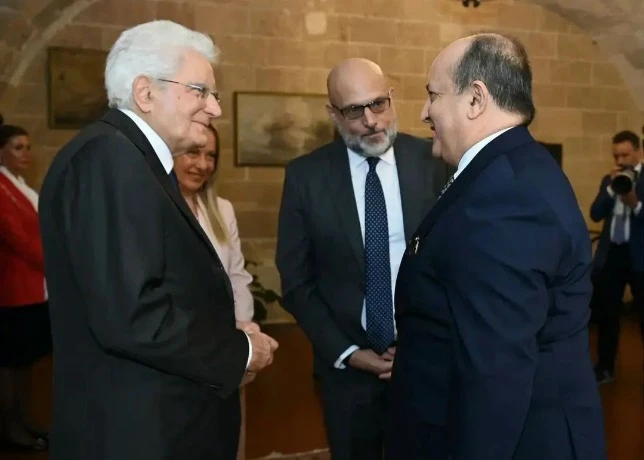الوزير الأول يستقبل من طرف رئيس جمهورية إيطاليا