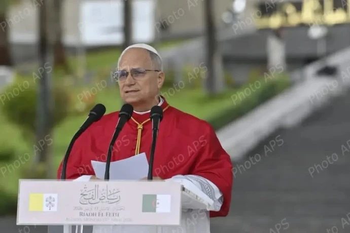 البابا ليون الرابع عشر يلقي كلمة بساحة رياض الفتح