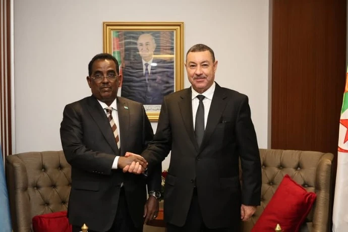 سعيود يستقبل وزير الداخلية والشؤون الفيدرالية والمصالحة الصومالي