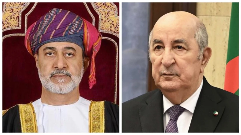 رئيس الجمهورية يتلقى مكالمة هاتفية من سلطان عمان الشقيقة هنأه من خلالها  بعيد الفطر المبارك