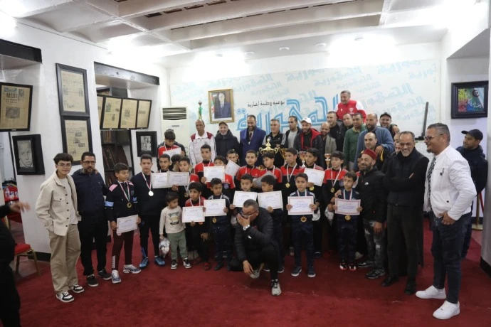 أبطال مدرسة كرة القدم "جيل مونتيكارلو" في ضيافة جريدة الجمهورية
