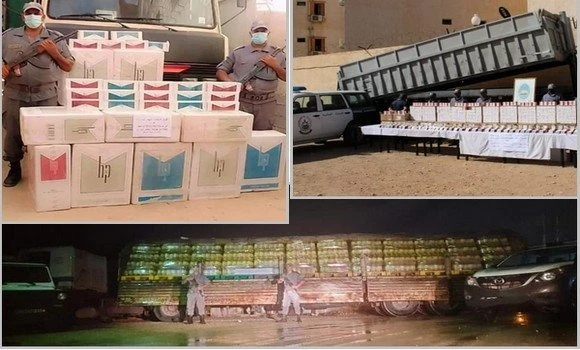 جمارك : حجز كميات من زيت المائدة بالجلفة و السجائر بتقرت و الأقراص المهلوسة  بحاسي مسعود