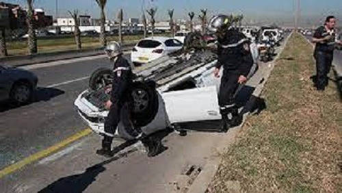 حوادث المرور: وفاة 6 أشخاص وإصابة 102 آخرين على مستوى المناطق الحضرية نهاية  الأسبوع