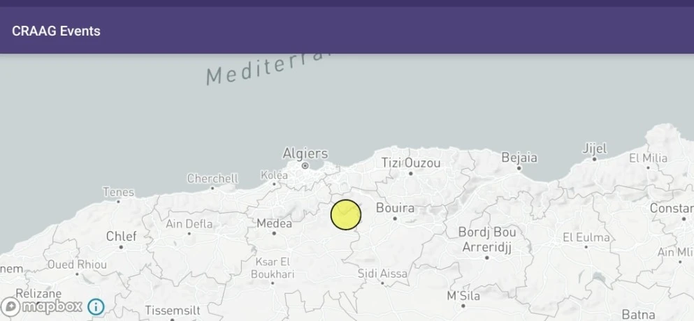 هزة أرضية بقوة 1ر3 درجة بولاية المدية