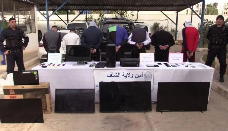 الشلف: الإطاحة بشبكة إجرامية مختصة في السرقة و الاعتداء على المواطنين