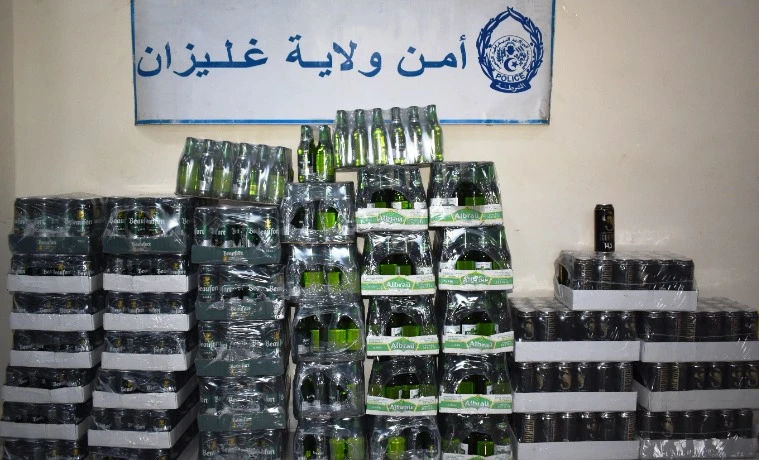 غليزان: حجز أزيد من ألف وحدة من المشروبات الكحولية