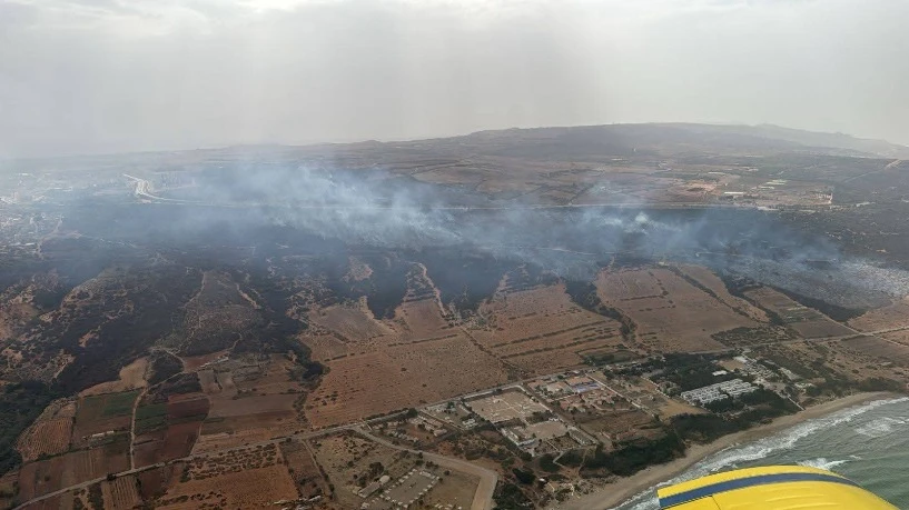 حريق غابة  بورحمة بمستغانم: مصالح الحماية المدنية تسيطر على الوضع وتتفادى الكارثة