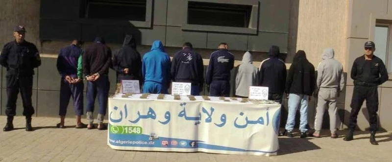 أمن وهران يضع حدا  ل 3 شبكات اجرامية كانت تروج المخدرات