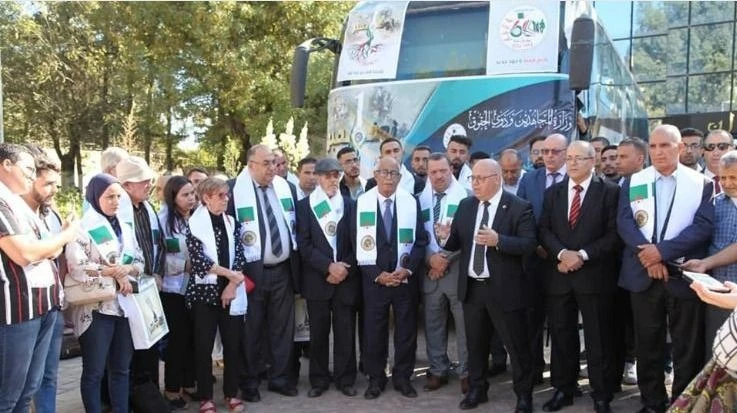 القافلة الوطنية "طريق نوفمبر" للطلبة والإعلاميين تحل بمستغانم