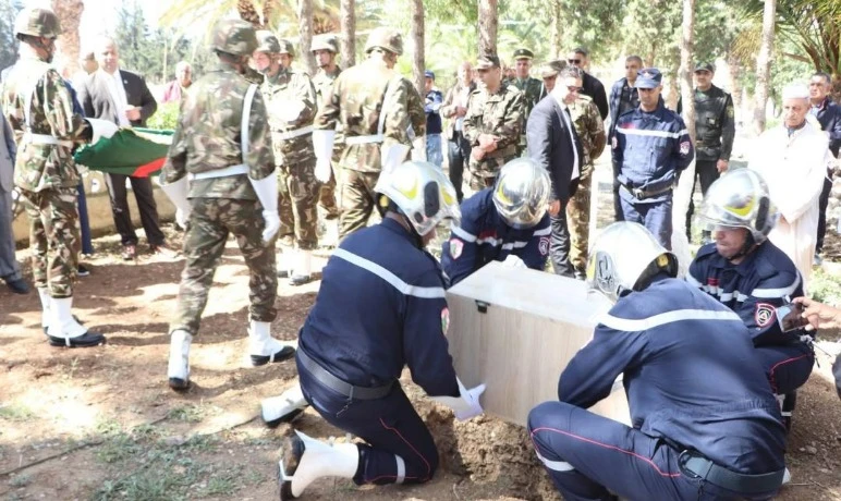 تلمسان :  إعادة دفن رفات شهيدين بمقبرة الحنايا