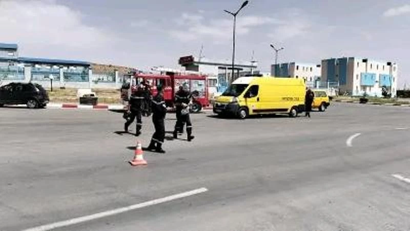 البيض ...مناورة افتراضية لحادث مرور خطير