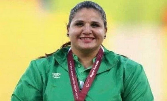 الذهبية  للجزائرية  نسيمة صايفي في رمي القرص