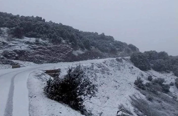 تساقط الثلوج على ولايات تلمسان وبلعباس والنعامة   الأحد والاثنين