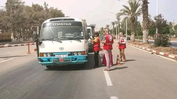 المكتب الولائي للهلال الأحمر الجزائري  ..حملة تحسيسية للوقاية من حوادث المرور