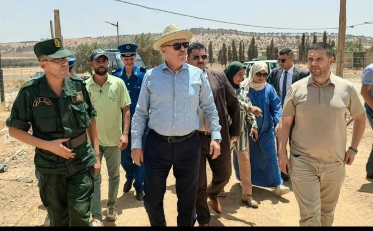 والي بلعباس كمال حاجي في زيارة فجائية لمشاريع  مخازن الحبوب.. أوامر   بتمديد فترات العمل وتسريع وتيرة الأشغال