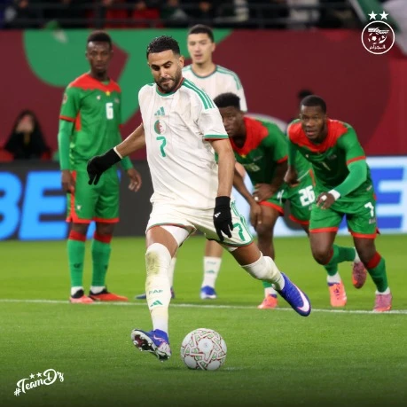 محرز يتجاوز رقم تاسفاوت ويصبح ثاني أفضل هداف في تاريخ الجزائر ب37 هدفا