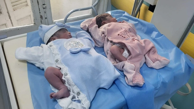 المؤسسة الاستشفائية نوار فضيلة ... عشرينية تنجب 4 توائم  في حالة  صحية جيدة