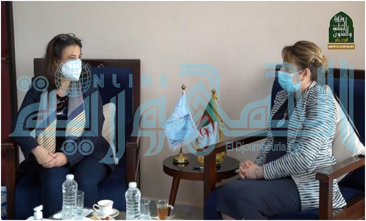 الممثلة الدائمة لبرنامج الأمم المتحدة الإنمائي في الجزائر تثمن الشراكة مع وزارة الثقافة