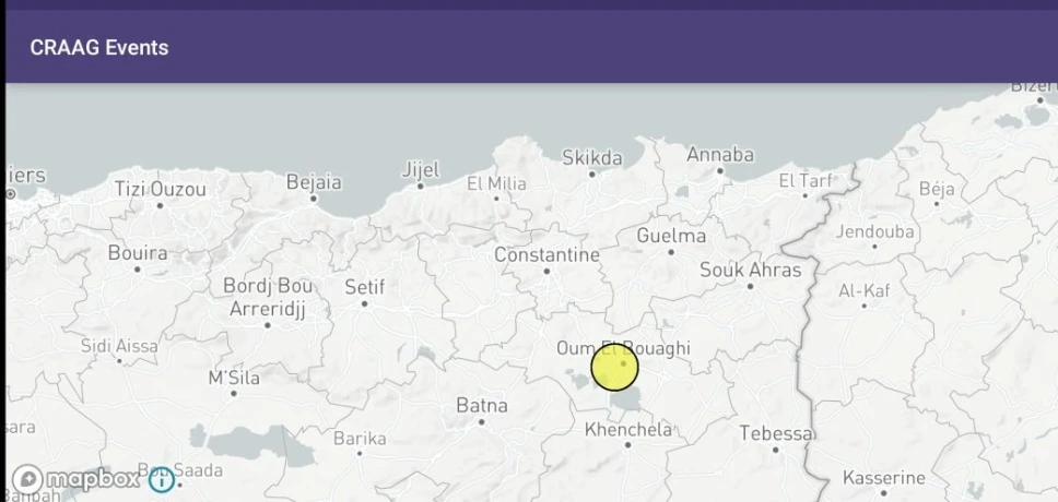 أم البواقي: هزة أرضية بشدة 3.2 درجات على سلم ريشتر