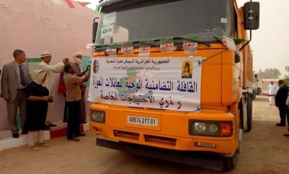 أدرار: قافلة تضامنية لتوزيع 3000 طرد غذائي على الفئات المعوزة