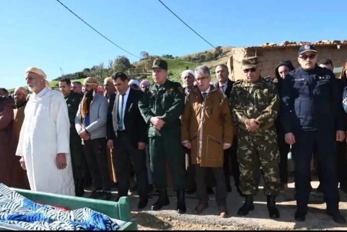 غليزان:تشييع جثمان الطفل تاج الدين ببلدية بني زنطيس