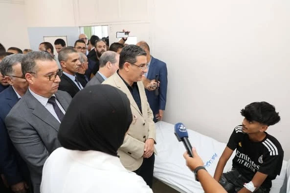 وزير الصحة يقف بأم البواقي على الحالة الصحية للمواطنين الذين أصيبوا بعضات  كلب