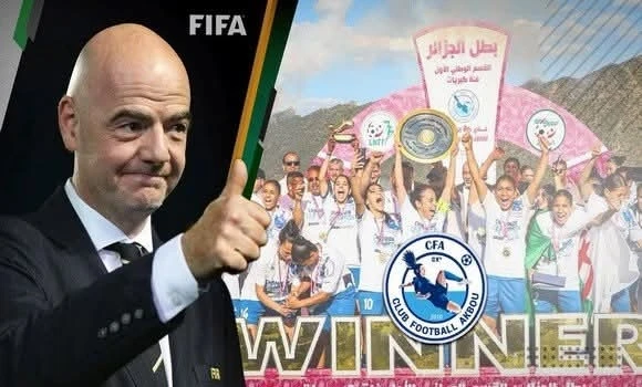 رئيس الفيفا يهنئ نادي فتيات أقبو عقب تتويجه بلقب بطولة القسم الأول الممتاز للسيدات للموسم الكروي 2024–2025