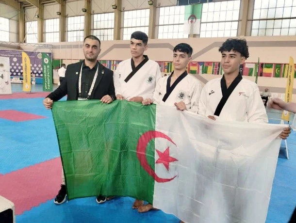 ذهبيات البومسي حسب الفرق تزين رصيد الجزائر تألق ذكور، إناث ومختلط في تيكواندو المدارس بسطيف