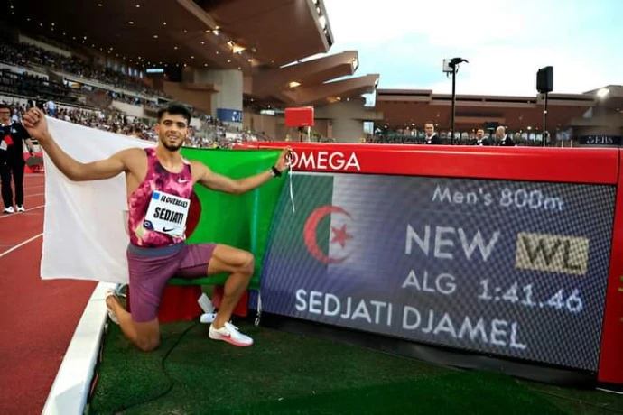 البطل الجزائري يواصل الابهار في الدوري الماسي بموناكو : جمالي سجاتي يقترب من تحطيم الرقم القياسي العالمي