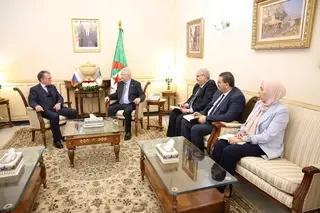 ناصري يستقبل سفير فيدرالية روسيا لدى الجزائر