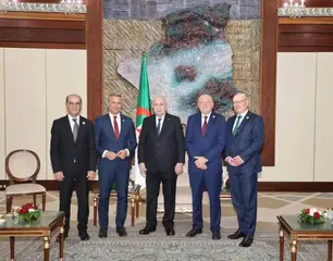 رئيس الجمهورية يستقبل وزراء الطاقة لدول النمسا وألمانيا وإيطاليا وتونس، المنخرطة في مشروع الممر الجنوبي للهيدروجين