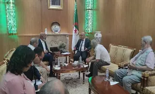 ربيقة يستقبل الأمين العام للمنظمة الوطنية للمجاهدين