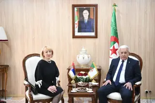 رئيس المجلس الشعبي الوطني يستقبل سفيرة صربيا لدى الجزائر