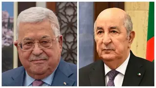 رئيس الجمهورية يتلقى رسالة تهنئة من رئيس دولة فلسطين