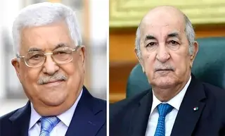 الرئيس تبون يدعو الرئيس الفلسطيني للمشاركة في القمة العربية بالجزائر